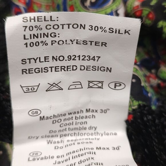 Juju S'amuse mini tassel hem silk blend dress Sz L - Picture 6 of 6